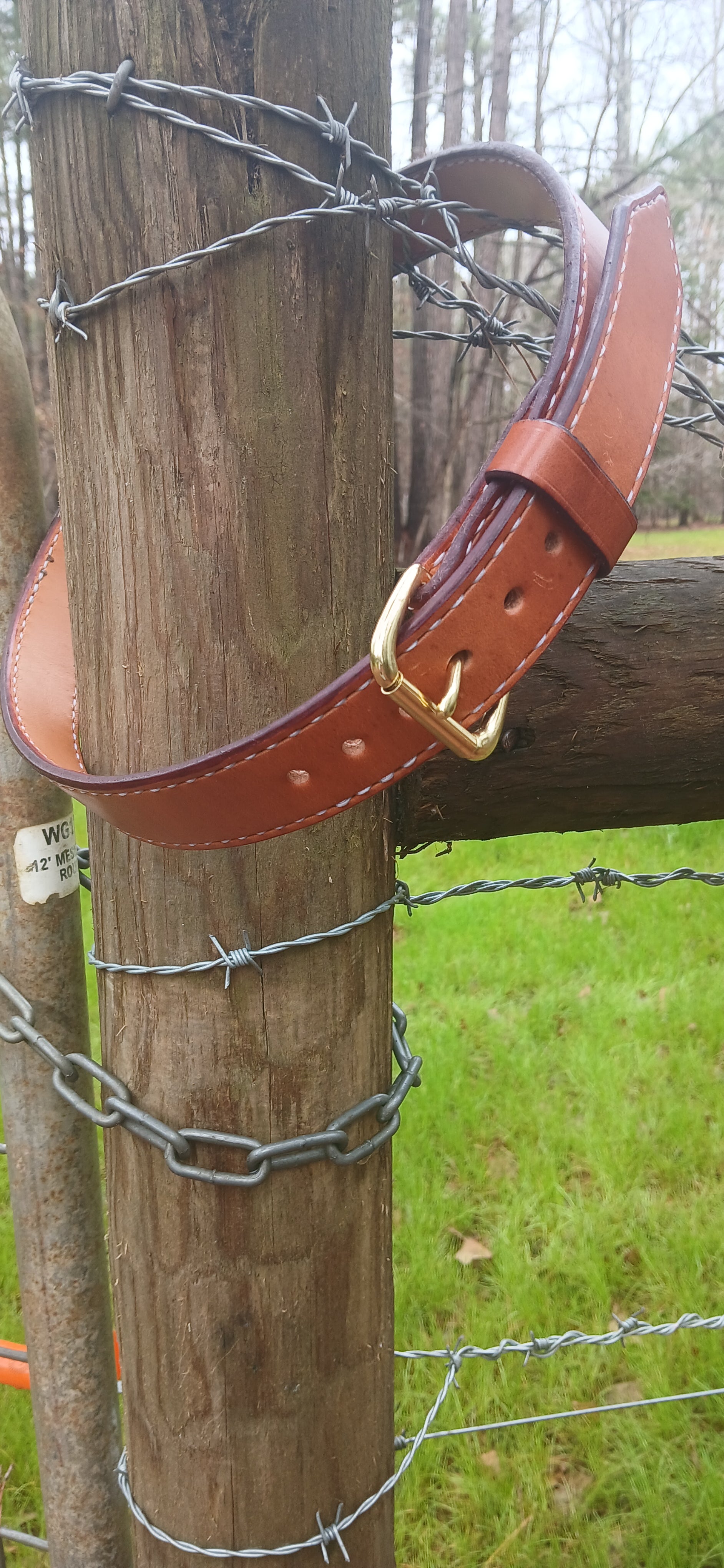 Leather Belt adjustable from 34-38 waist