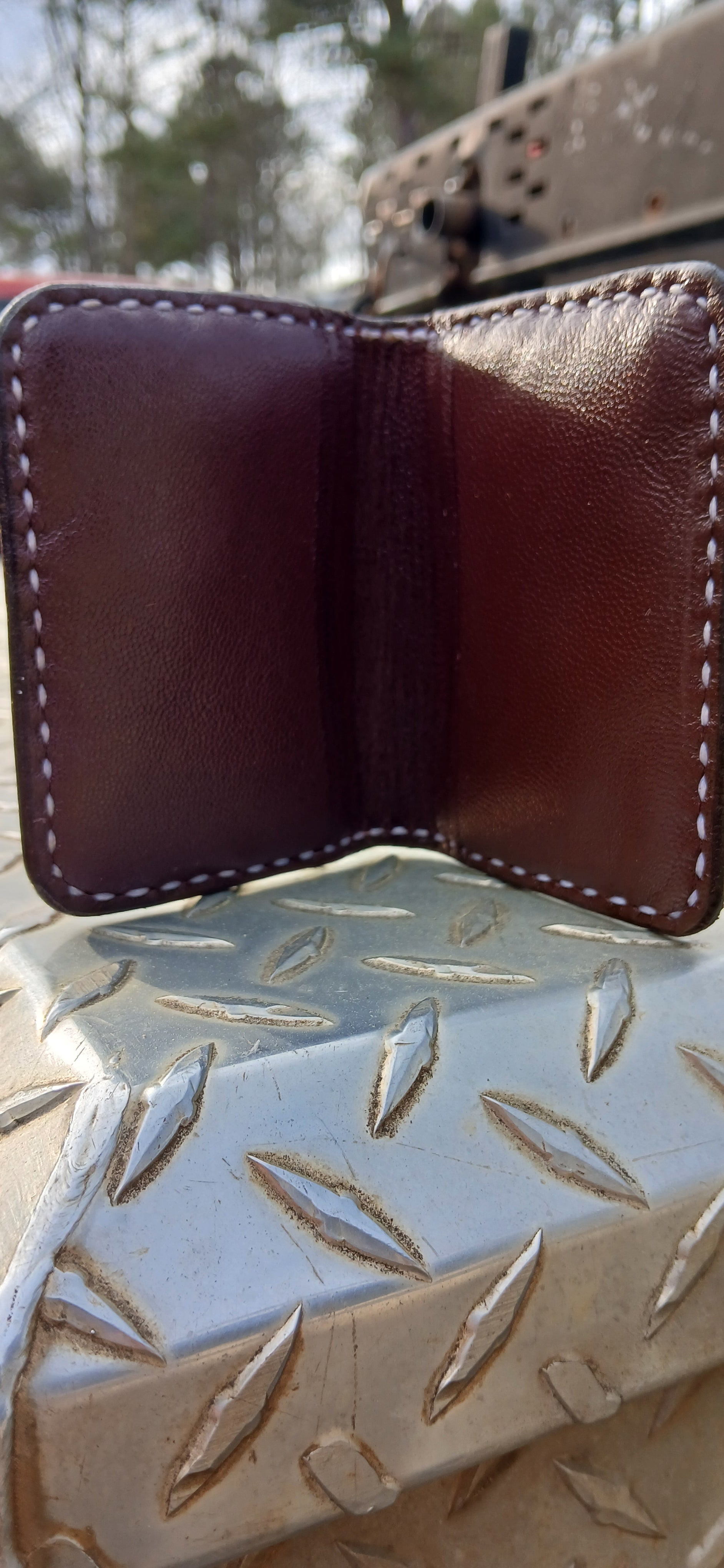 Bifold Card Wallet(large basket weave) – CW Leatherworks
