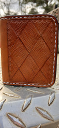 Bifold  Card Wallet(large basket weave)