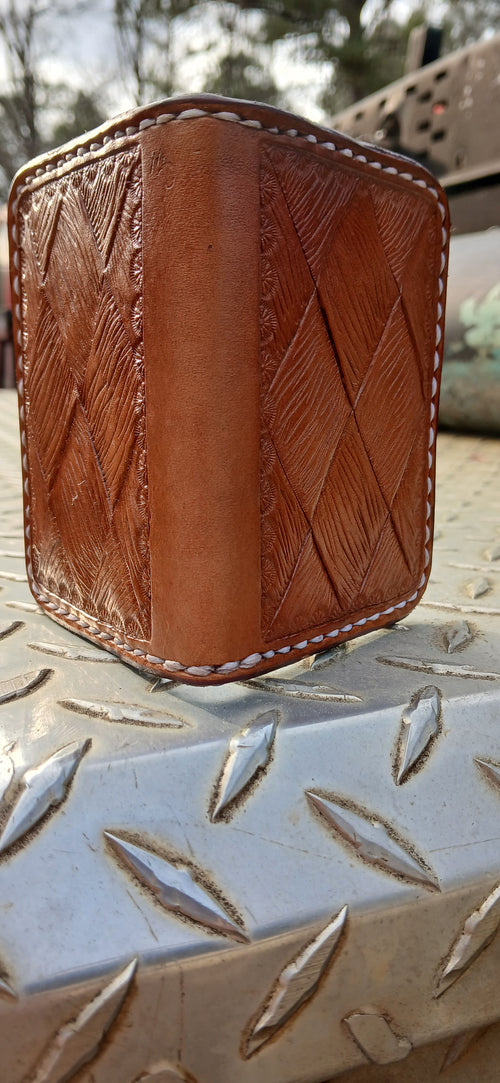 Bifold  Card Wallet(large basket weave)