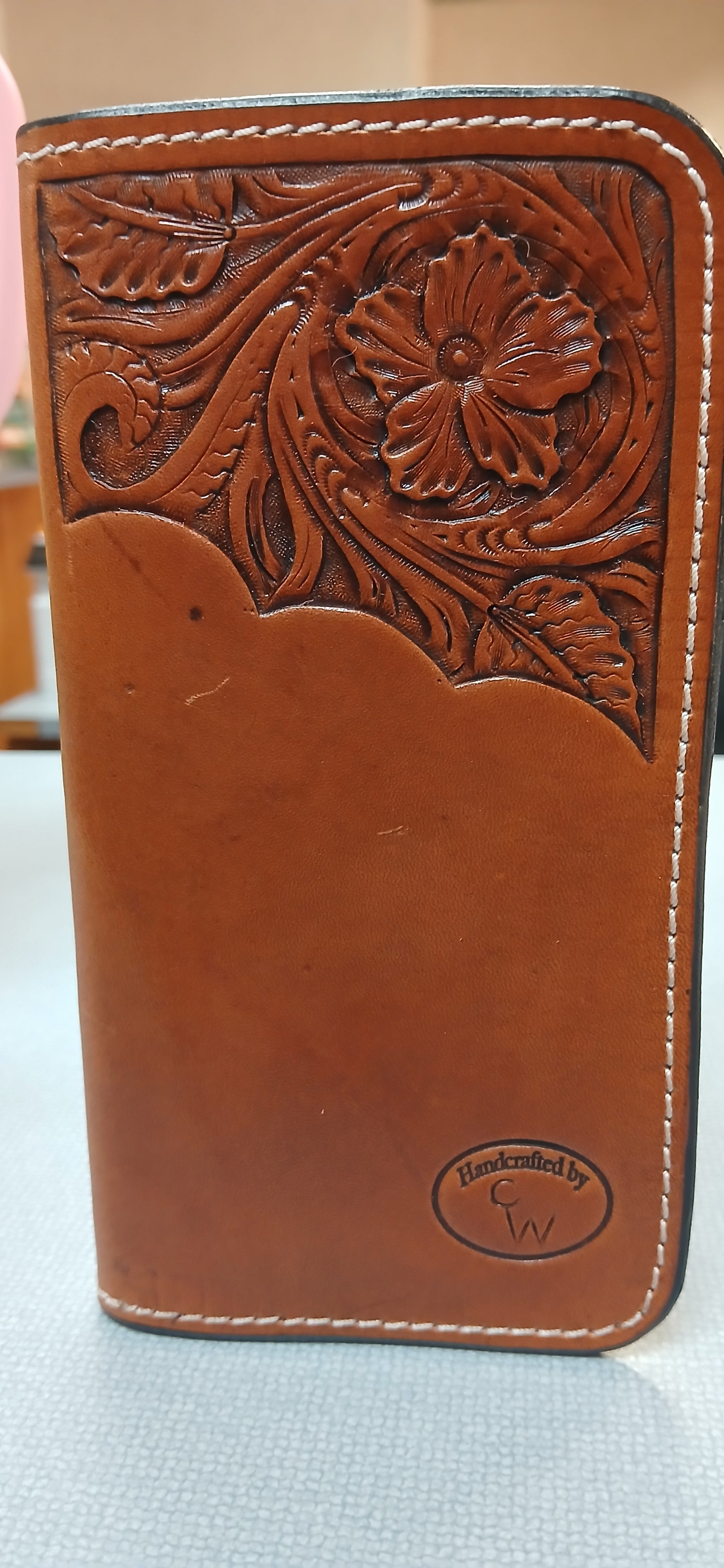 Tooled (corner) Roper Wallet